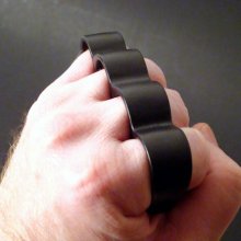 Wide Top Knuckles - Flat Black - SMALL Wide Top Knuckles - Flat Black - SMALL