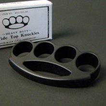 Wide Top Knuckles - Flat Black - SMALL Wide Top Knuckles - Flat Black - SMALL