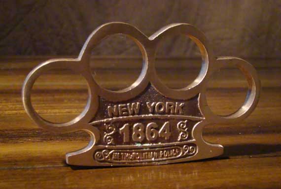 1864 New York Copper Knuckles- 100% Solid - Exclusive! - Click Image to Close