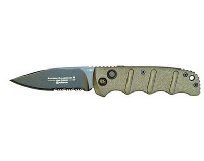 Boker Kalashnikov 47 - Olive Green w/ Black Serr Blade Boker Kalashnikov 47 - Olive Green w/ Black Serr Blade