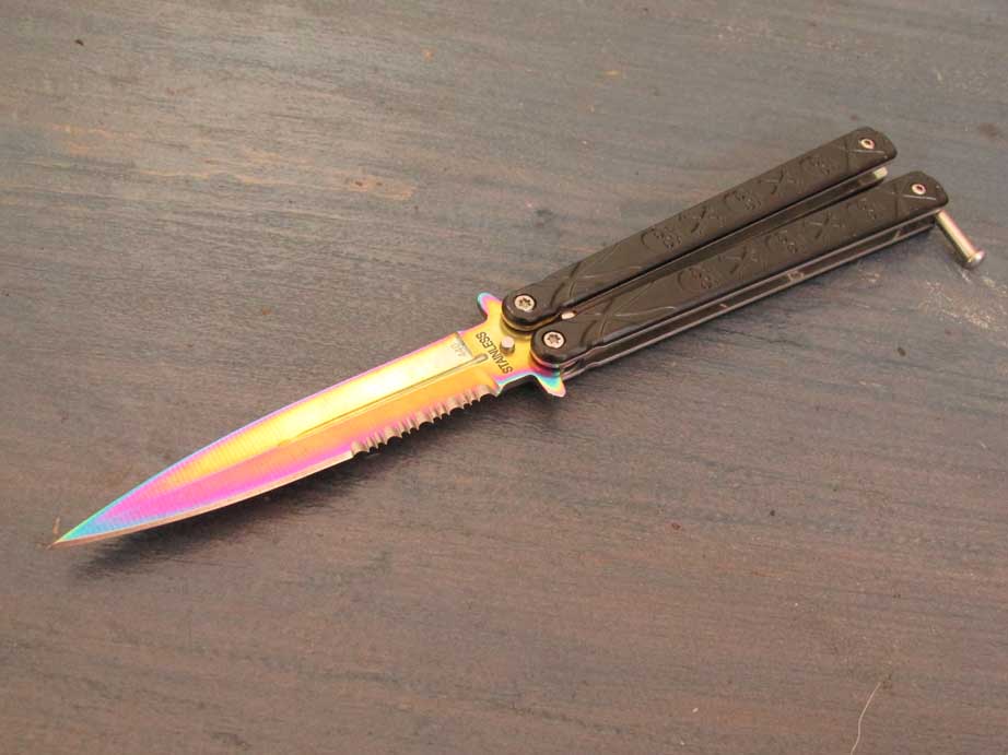 Pirate Skull Butterfly Knife Pirate Skull Butterfly Knife