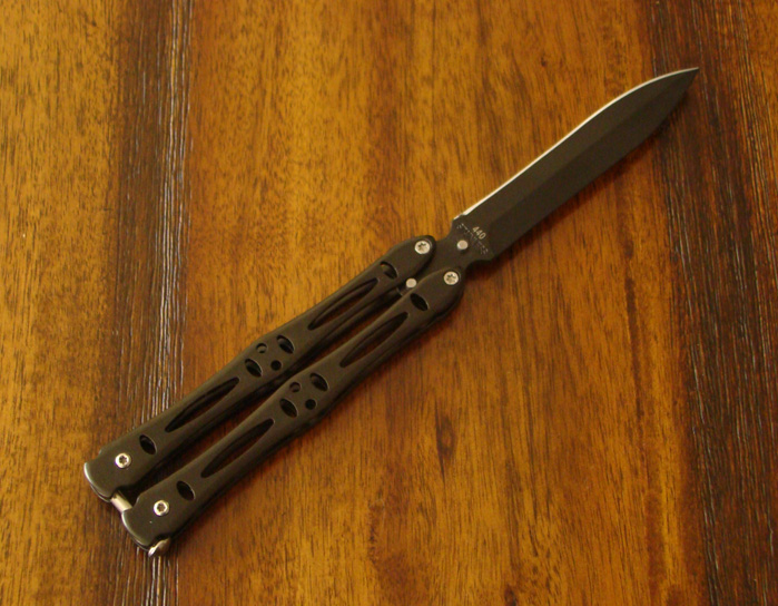 Spear Point Balisong - Black Spear Point Balisong - Black