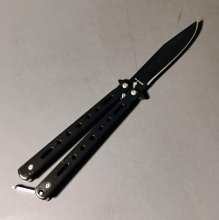 Classic Cut Butterfly Knife - Black Classic Cut Butterfly Knife - Black