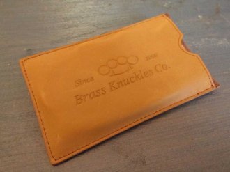 Leather Knuckles Case - Tan
