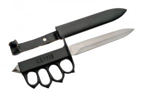 1918 WWI Trench Knife - Black