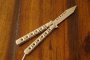 Modern Bench Butterfly Knife - Tanto - Stainless Steel Modern Bench Butterfly Knife - Tanto - Stainless Steel
