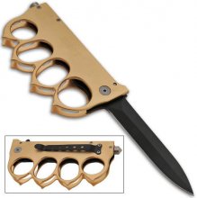 1918 Folding Trench Knuckles Knife - Brass 1918 Folding Trench Knuckles Knife - Brass