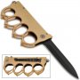 1918 Folding Trench Knuckles Knife - Brass