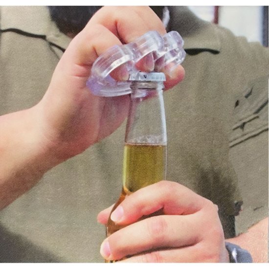 Clear Knuckles w/ Bottle Opener - Click Image to Close