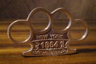 1864 New York Copper Knuckles- 100% Solid - Exclusive!