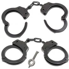 Black Double Lock Handcuffs