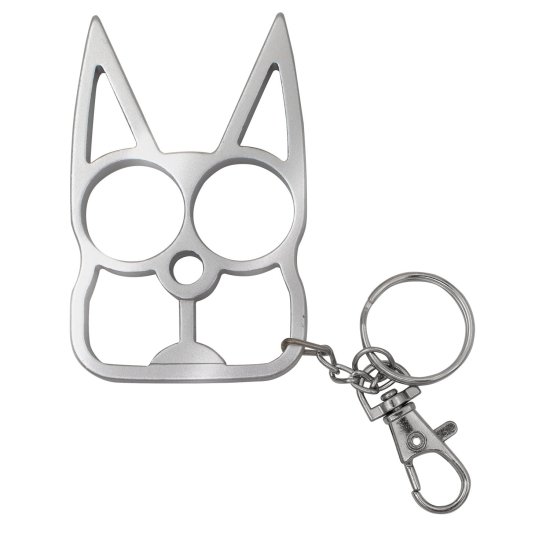 Kat - Self Defense Key Chain - SILVER - Click Image to Close