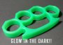 Stealth Knuckles™ - GREEN - 100% Non-Metal - Glow In The Dark