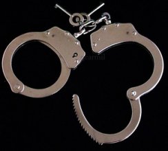 Nickel Plated Police Handcuffs