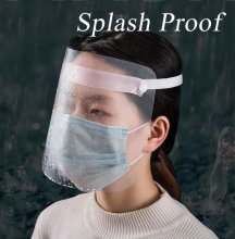 Splash Proof Protective Mask - Full Face Clear Plastic Guard