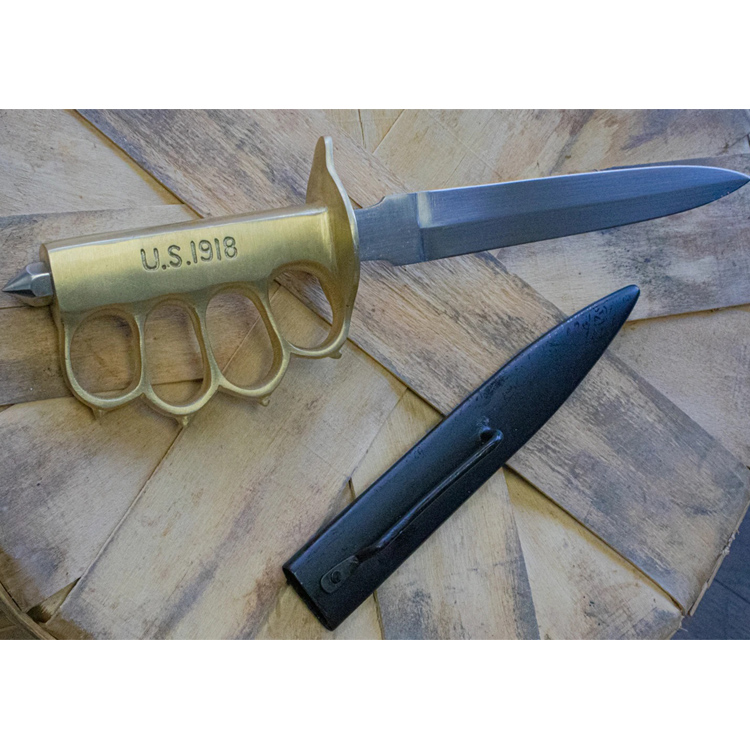 1918 WWI Trench Knife - NEW - Solid Brass Version - $99.99 : Brass