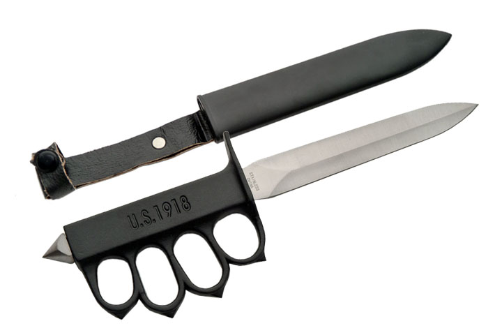 Couteau Coup De Poing Us 1918 Original 1918 WWI Trench Knife - Black - $42.99 : Brass Knuckles Company