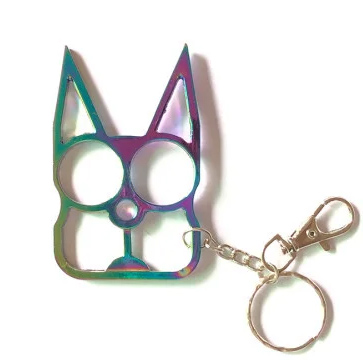 Kat - Self Defense Key Chain - RAINBOW - Click Image to Close