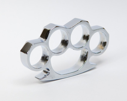 Aluminum Brass Knuckle Style Belt Buckle -  Canada